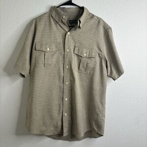 Orvis Men's Short Sleeve Button Up Collared Shirt, Medium